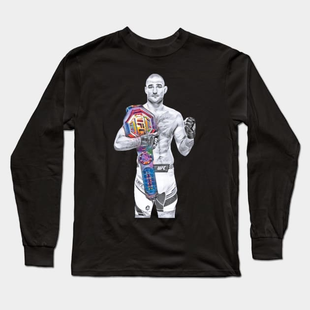 Sean Strickland Champion Long Sleeve T-Shirt by FightIsRight